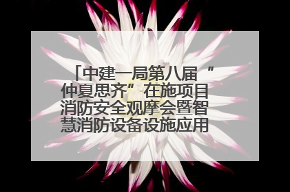 中建一局第八届“仲夏思齐”在施项目消防安全观摩会暨智慧消防设备设施应用交流会成功举办